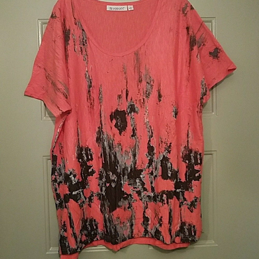 adorable coral top nwt